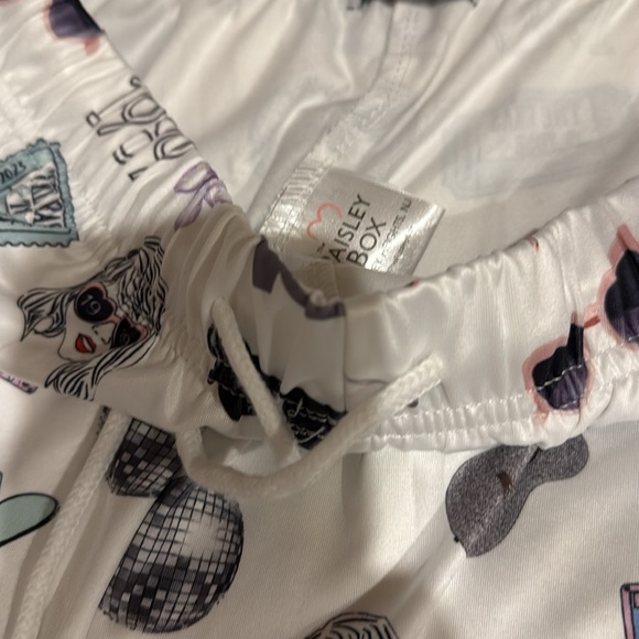Swiftie Pajama pants satin feel elastic waist Taylor Swift Paisley Box Large - Picture 7 of 8